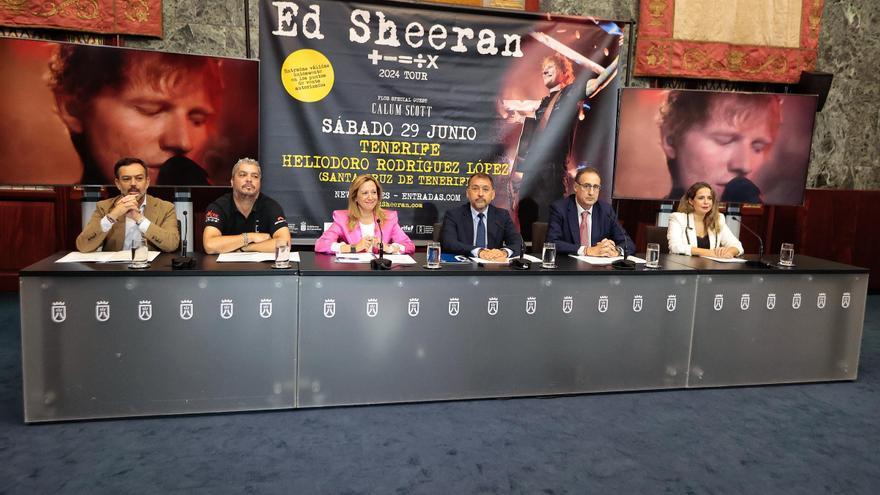 Presentación del concierto de Ed Sheeran en Tenerife