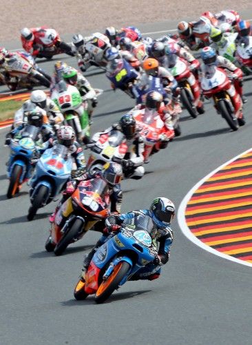 Carrera de Moto3 del GP de Alemania que ha ganado el español Álex Rins