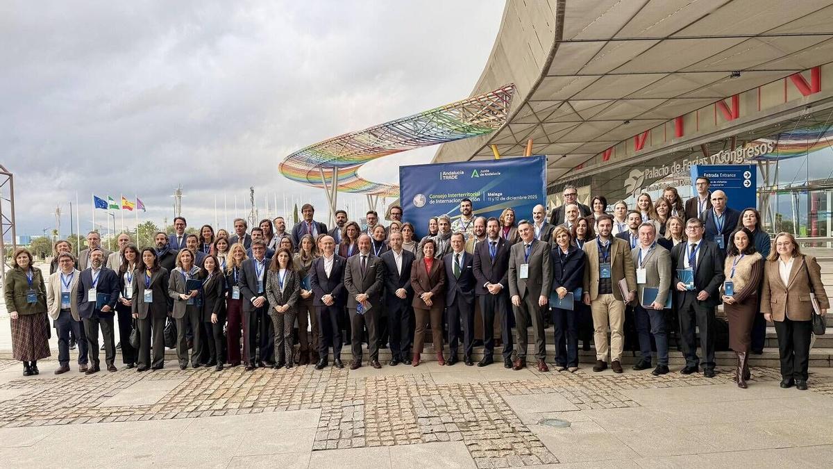 La reunión del Consejo Interterritorial de Internacionalización Málaga 2025, celebrada este viernes en el Palacio de Ferias de la capital malagueña