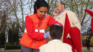El operativo de Cruz Roja durante la Pasión de Zamora: mareos, esguinces e hipoglucemias