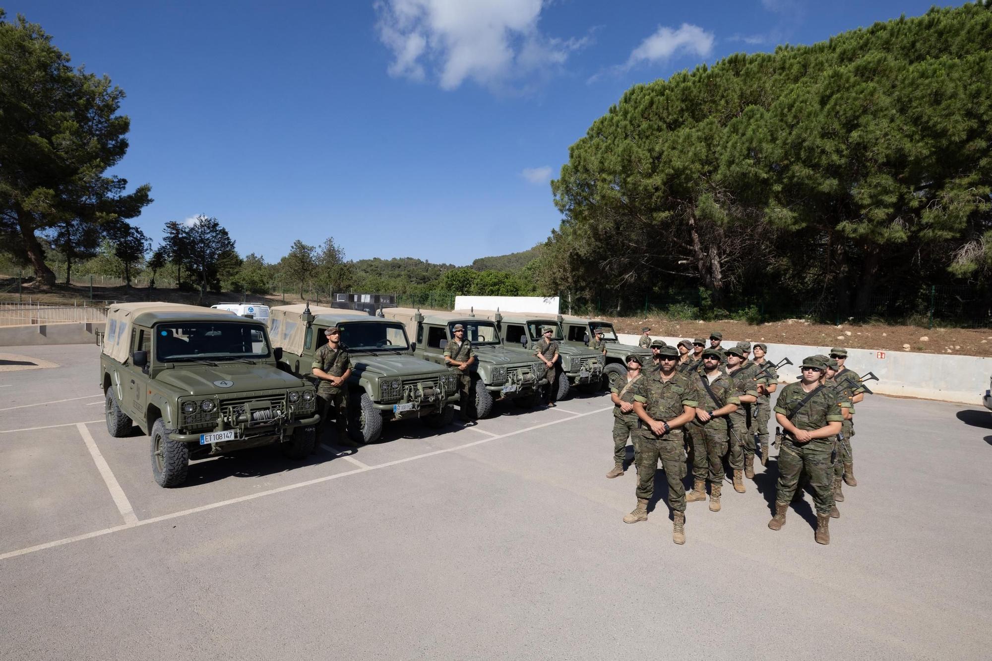 Las imágenes del ejército de Tierra en Sant Josep