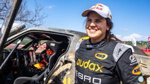 SANZ Laia (esp), Ebro Audax Motorsport, Ebro S800 XRR, FIA W2RC, Ultimate, portrait during the Stage 5 of the BP Ultimate Rally-Raid Portugal 2026, 2nd round of the 2026 WR2C on March 22, 2026 around Loulé, Portugal - Photo EdoPhoto / DPPI AFP7 22/03/2026 ONLY FOR USE IN SPAIN