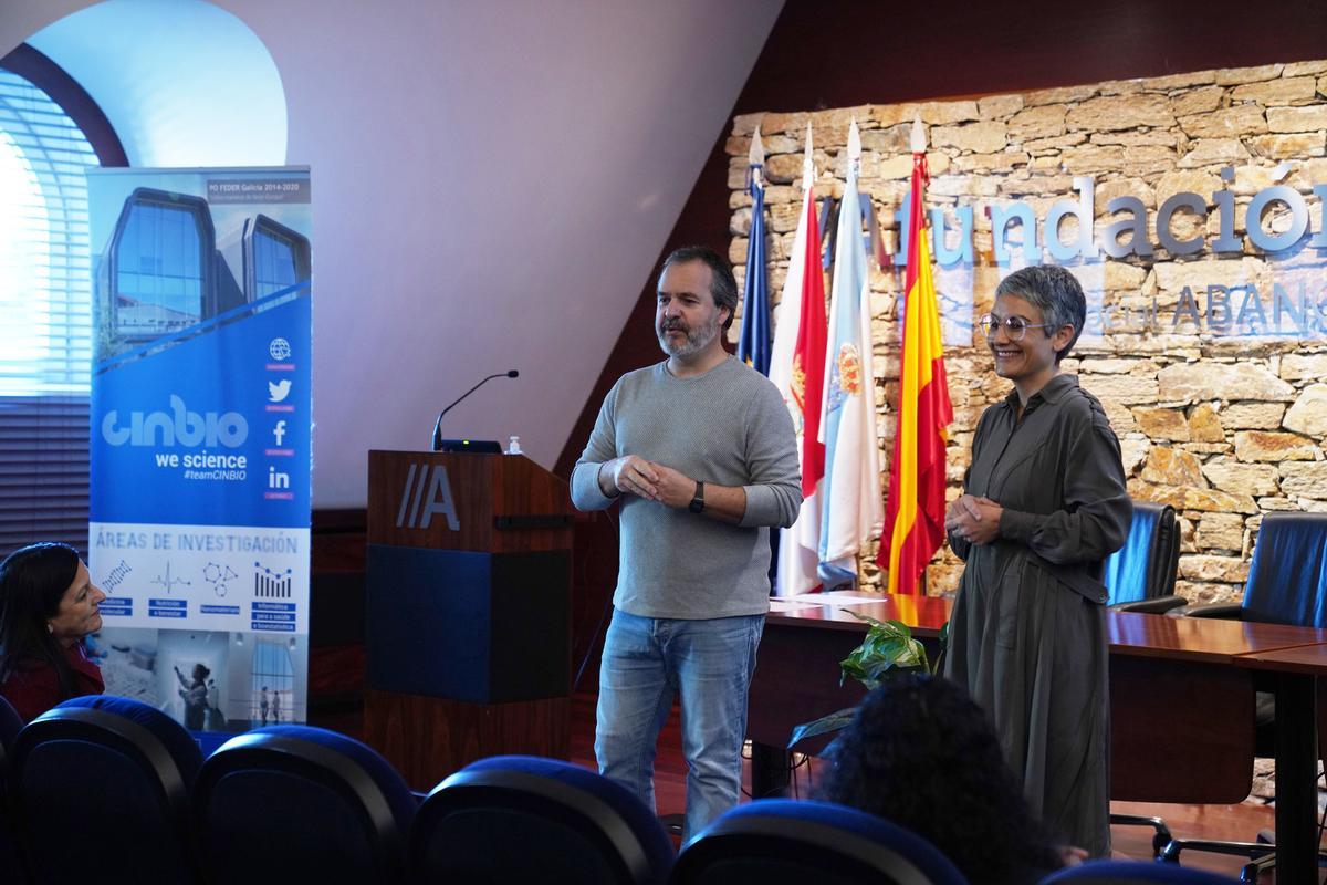 David Posada y María Mayán, los organizadores de la jornada.