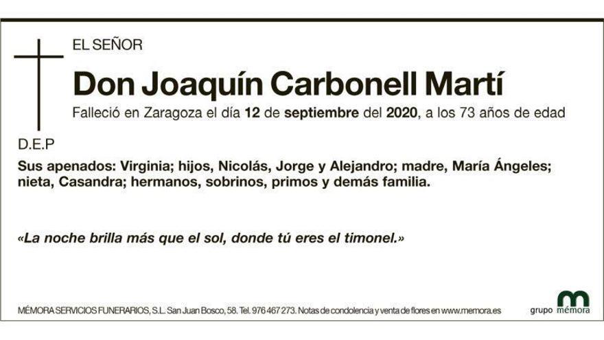 Joaquín Carbonell Martí