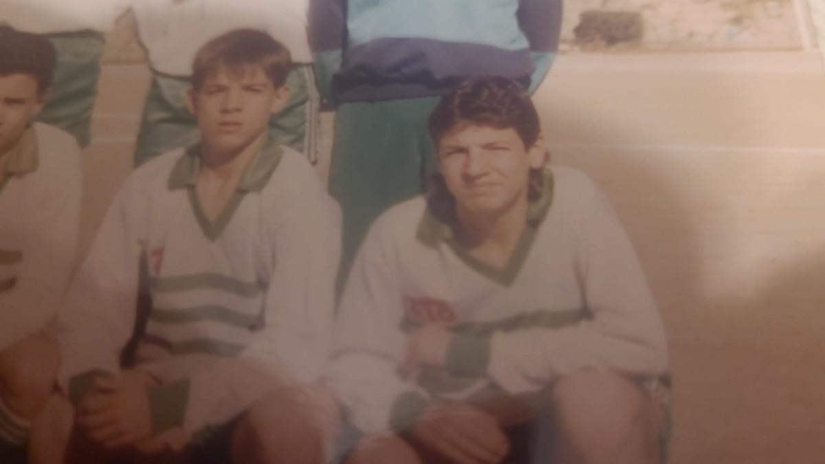 Quique Cárcel, en su etapa de juvenil en el Sants