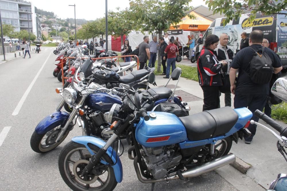 Miles de motos inundan las carreteras de O Morrazo