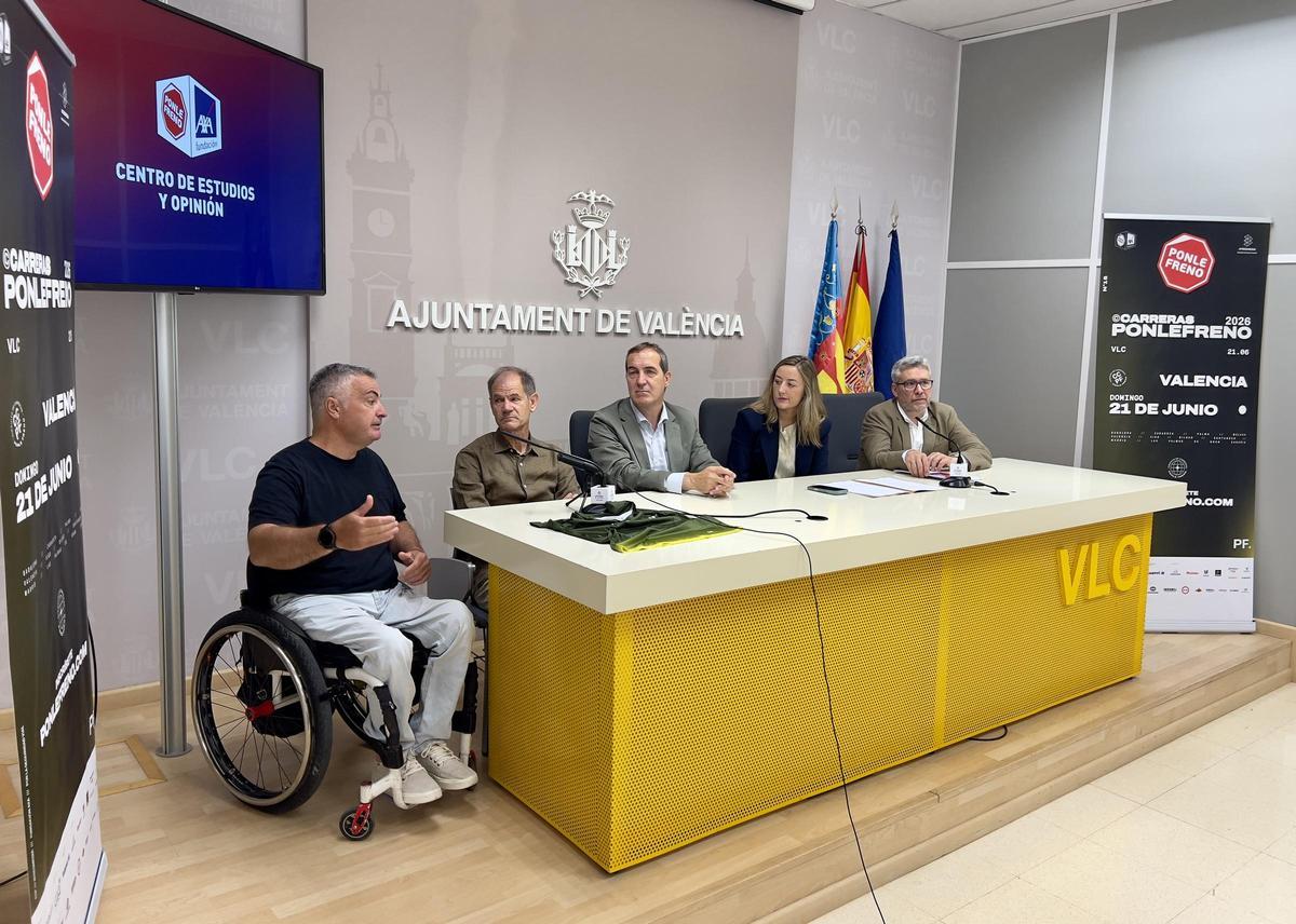 Intervenciones durante la presentación de la Carrera Ponle Freno Valencia.
