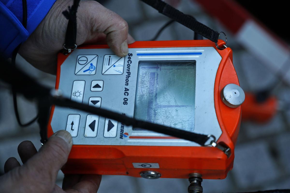 Demostración de la detección de fugas de agua en la red de abastecimiento de Vigo.