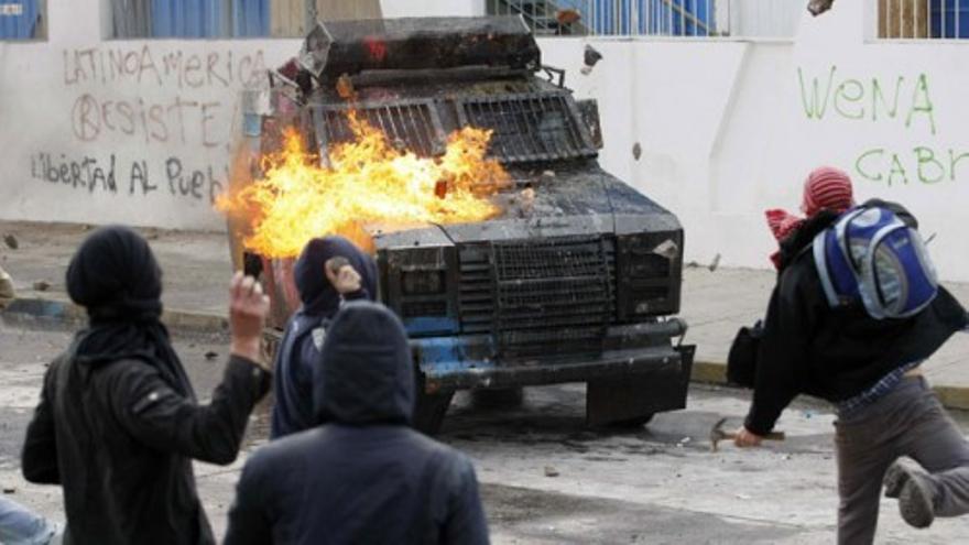 Las protestas estudiantiles en Chile no ceden