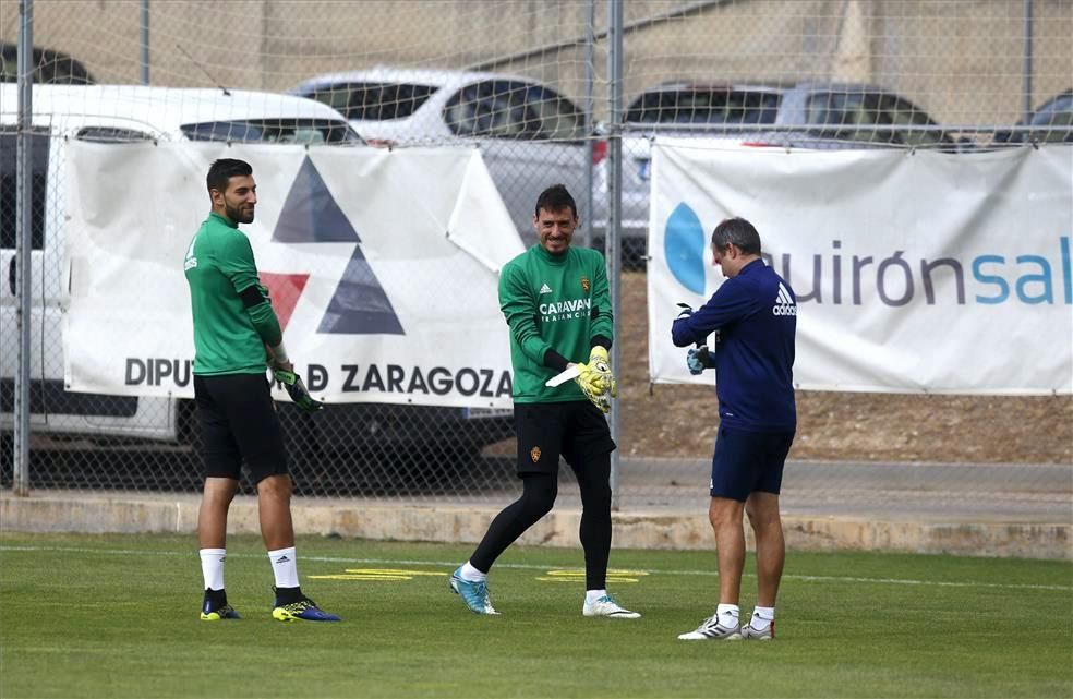 Sesión de entrenamiento del Real Zaragoza