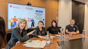 Participantes de la mesa redonda sobre contratación inclusiva.