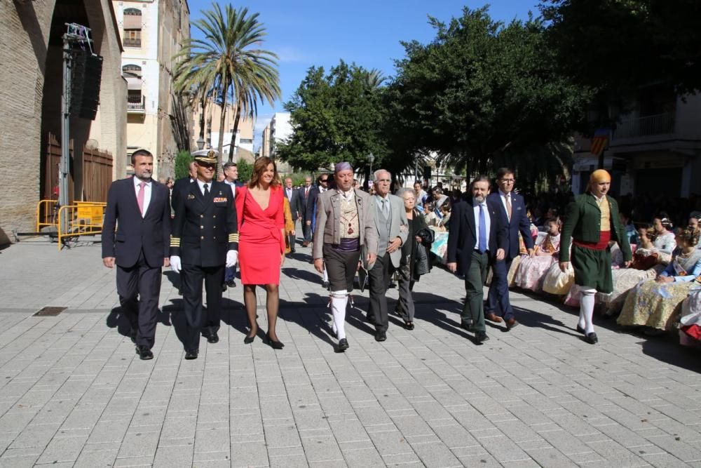 Homenaje a la Senyera de las fallas del Marítimo