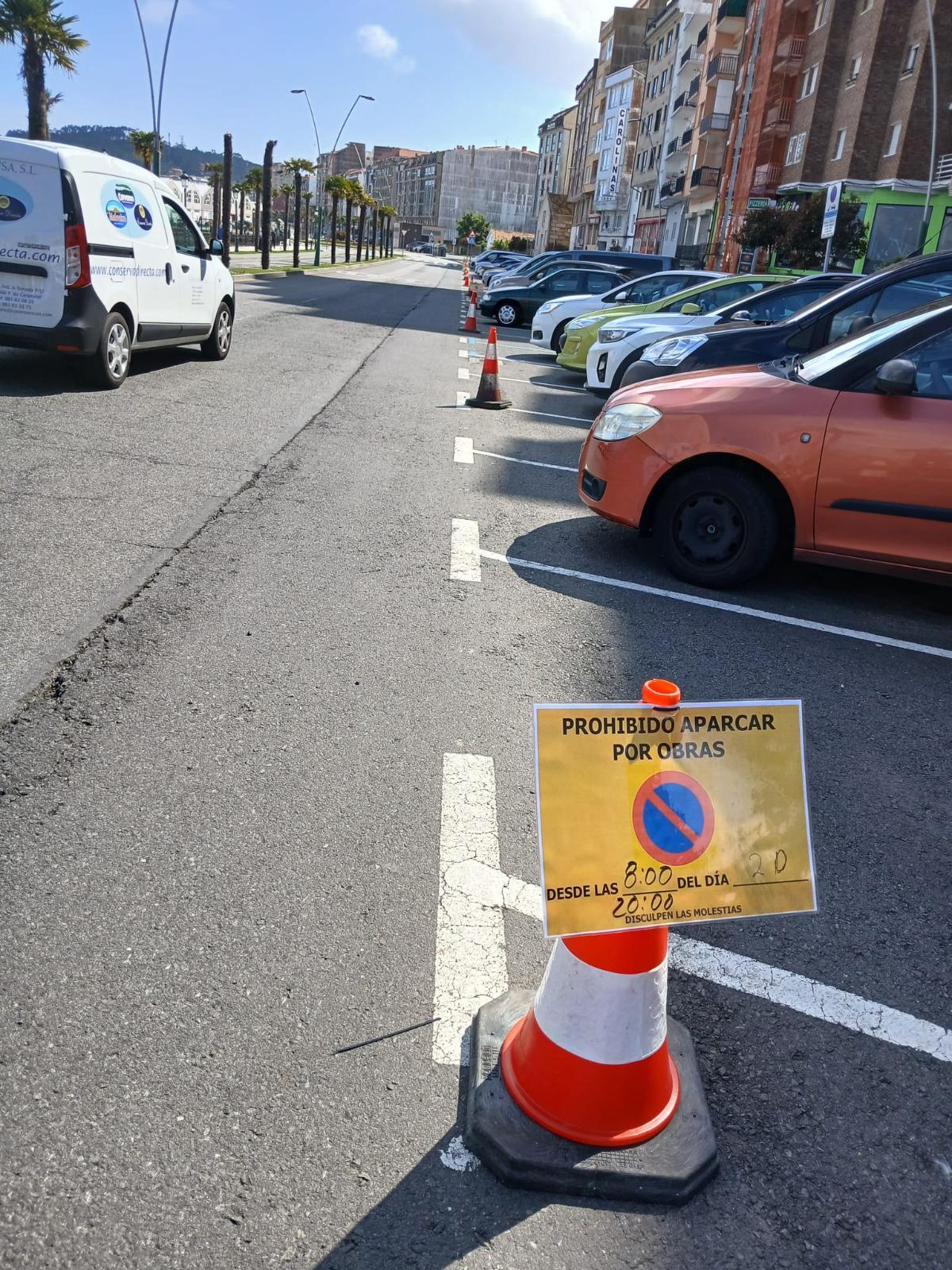 Unha das rúas da zona portuaria de Ribeira que se vai asfaltar