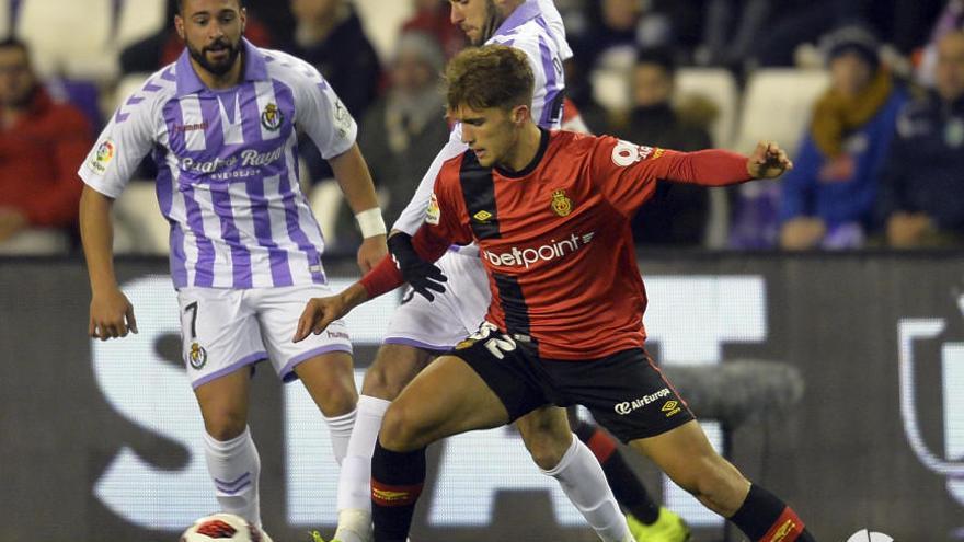 Ivi López, en el partido de Copa entre Valladolid y Mallorca.