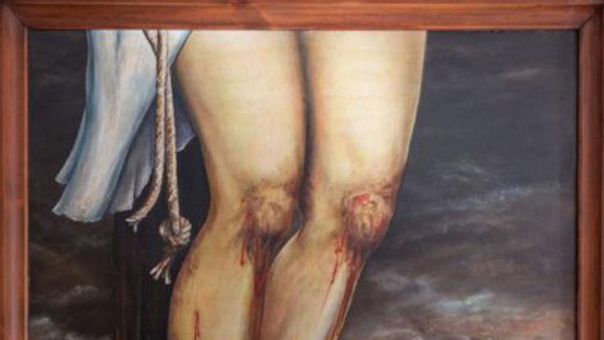 El cuadro «Los pies de Cristo». | G. L.
