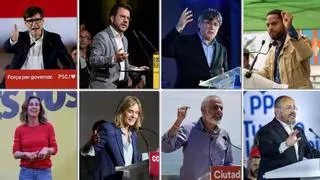 Votan los candidatos: Illa augura "una nueva etapa" y Aragonès pide elegir "con entusiasmo"