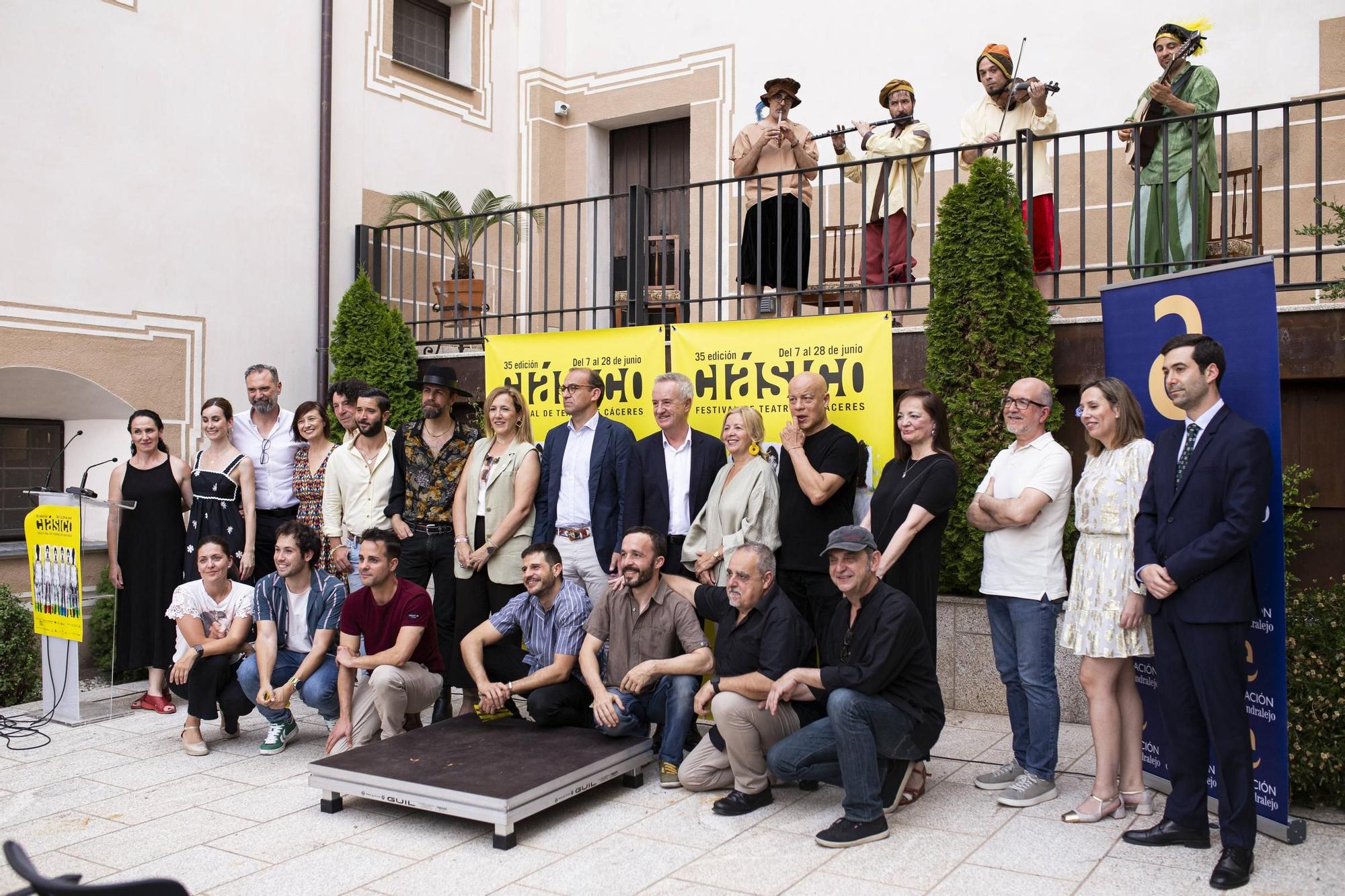 Presentación del festival de teatro clásico de Cáceres, este jueves.