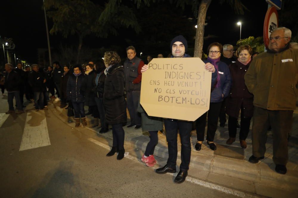 Protesta de citricultores en Castelló