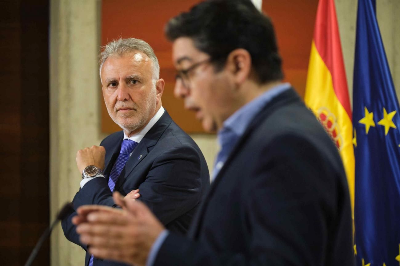 Comparecencia Ángel Victor Torres y Pedro Martín sobre los encuentros previstos en Canarias con motivo de la Presidencia Española de la UE