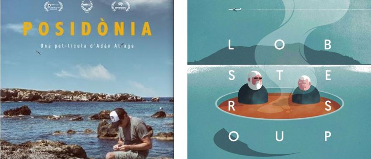 Carteles de los documentales &quot;Posidonia&quot; y &quot;Lobster Soup&quot;