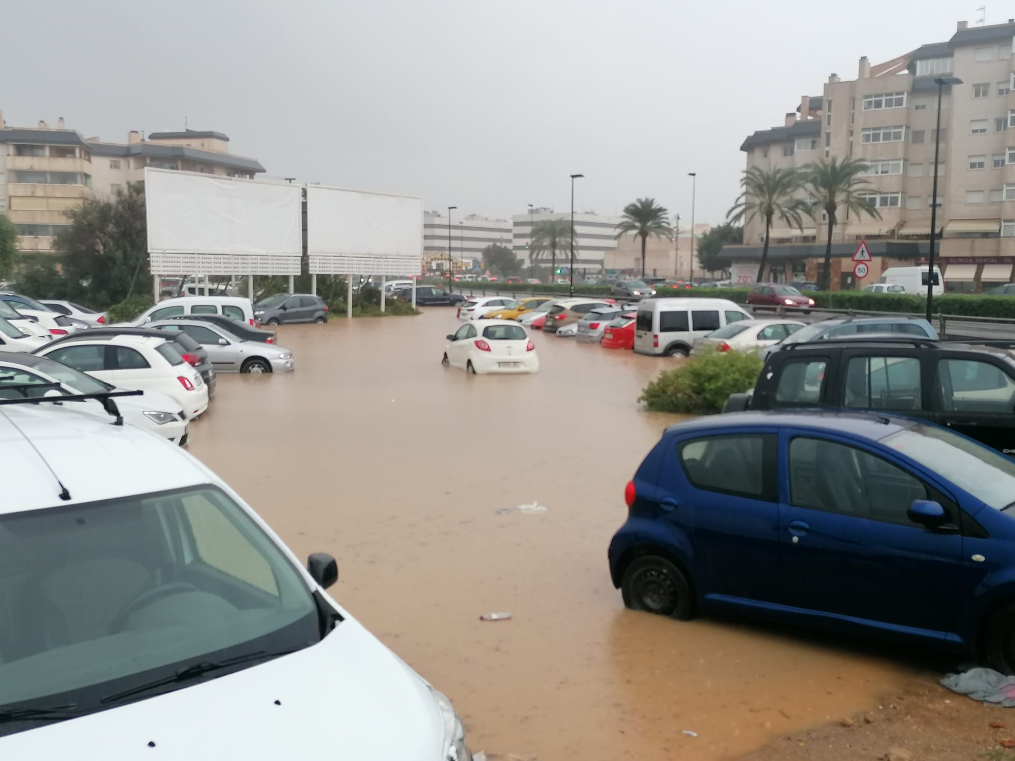 Imágenes de la lluvia en Ibiza