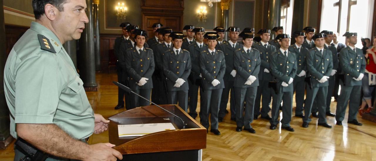 El general Francisco Espinosa, en un acto en la Delegación del Gobierno en Las Palmas de Gran Canaria.