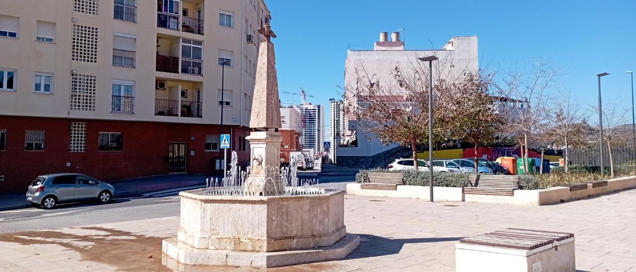 Las Torres de Martiricos desde la plaza del Patrocinio, a finales de febrero.