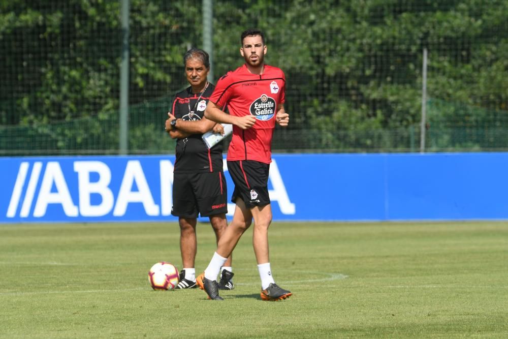 La plantilla deportivista ha tenido este viernes, 13 de julio de 2018, doble sesión de entrenamiento.