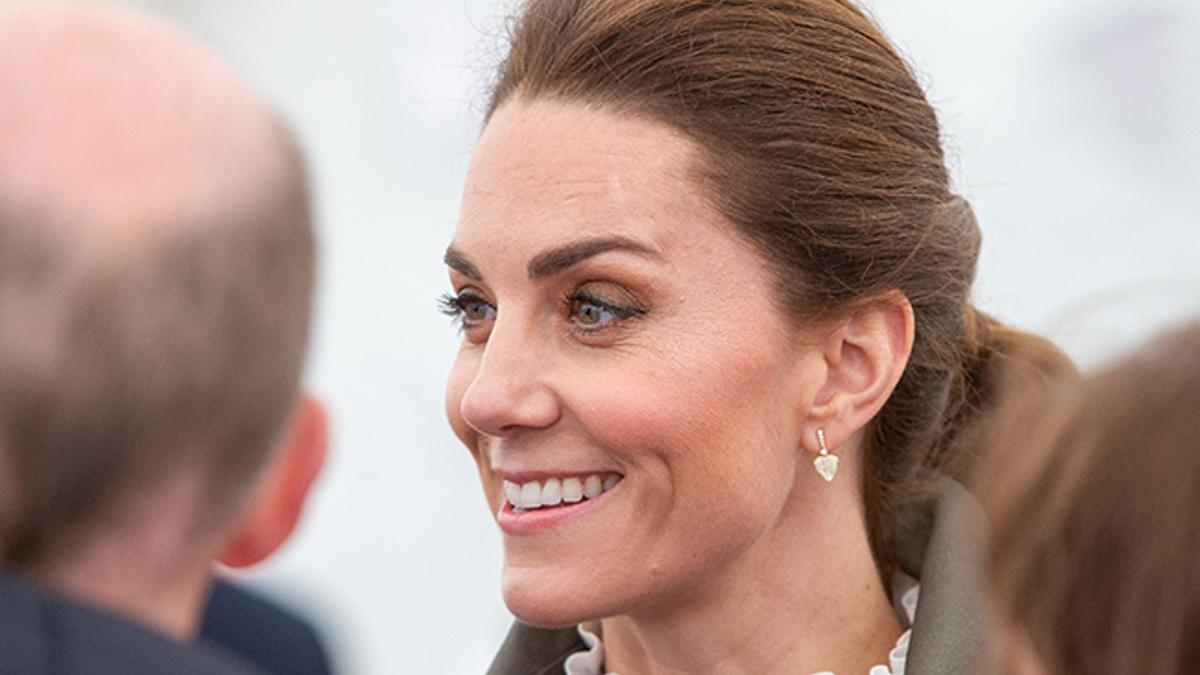 Primer plano de Kate Middleton en su visita a Cumbria