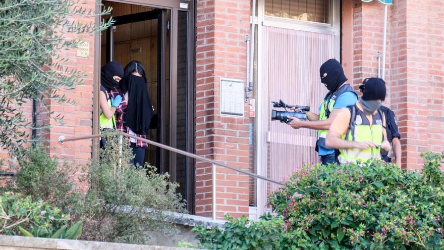 El moment de la detenció a Figueres.