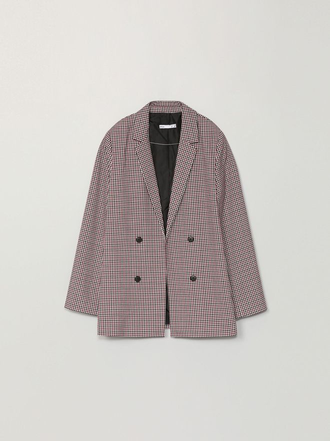 Blazer ligeramente amplia con doble botón y manga larga con hombreras de Lefties