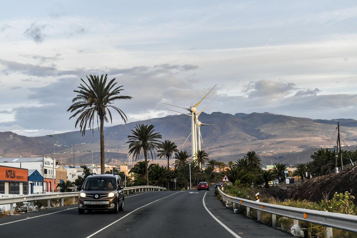 El tiempo en el Cruce de Arinaga por la borrasca Óscar