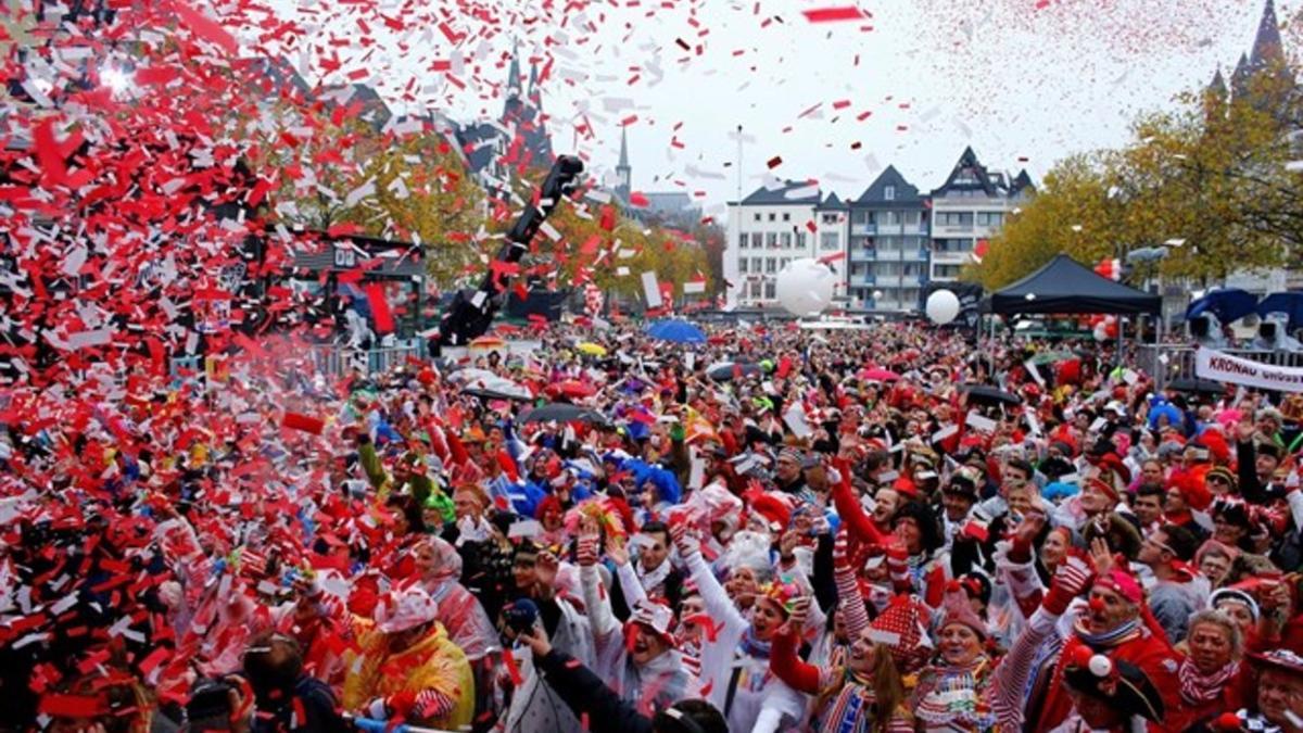 La 'Fastnachumzug' de Eppingen (Baden-Wurtemberg), una de las grandes celebraciones del carnaval alemán.