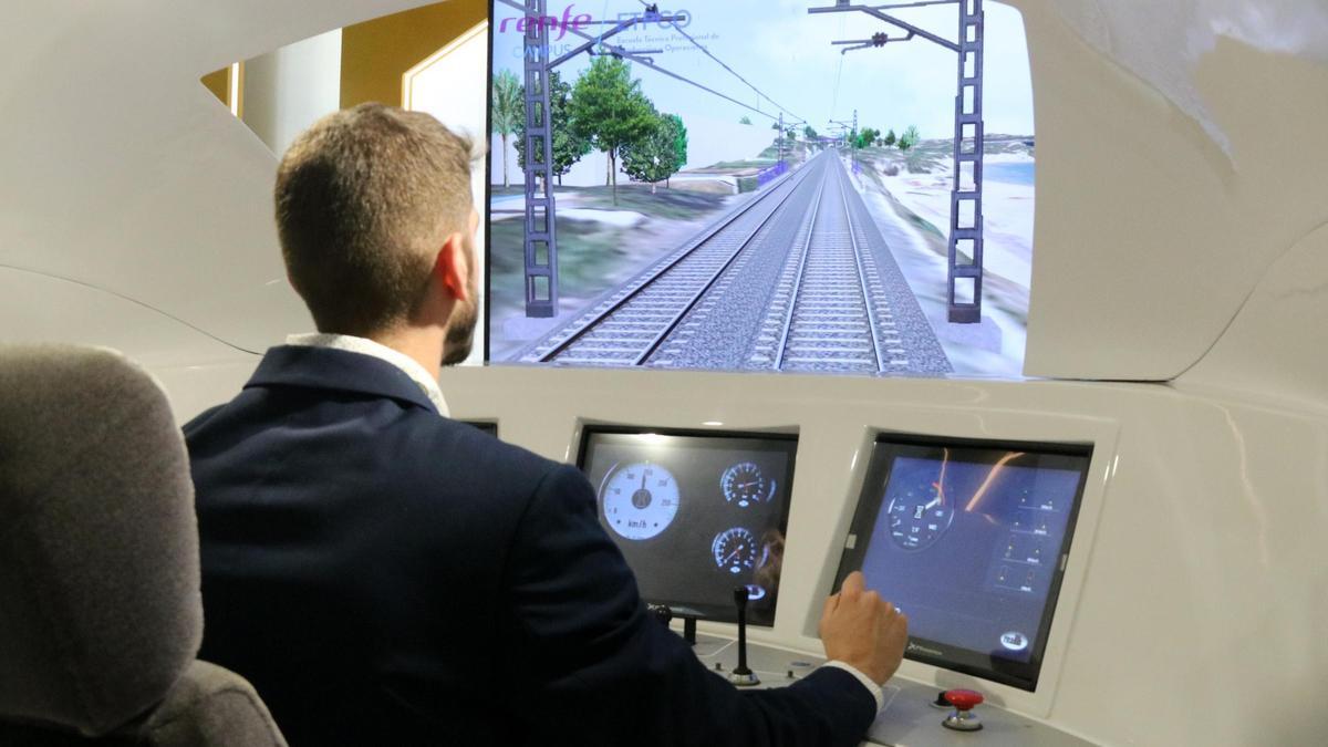 Simulador de conducción de trenes incorporado al Museu del Ferrocarril de Catalunya