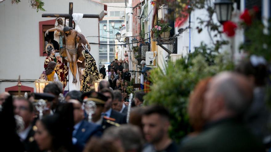 Fotografía de archivo de la procesión de Santa Cruz en el Miércoles Santo.