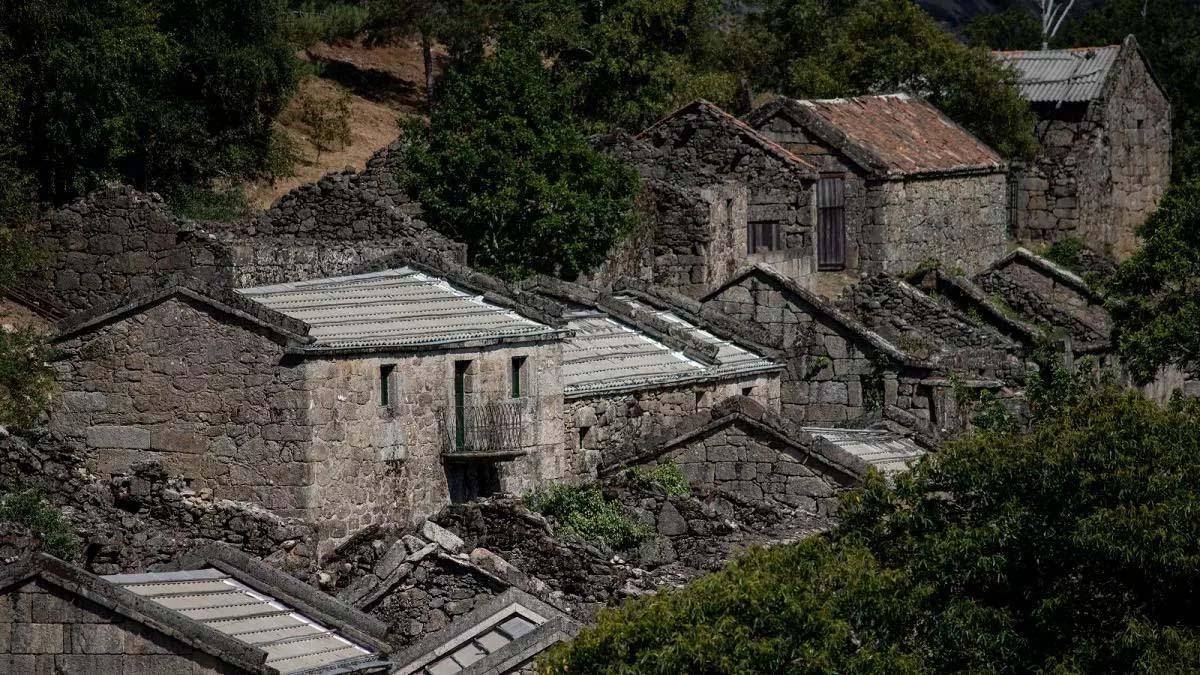Una aldea abandonada en Ourense.