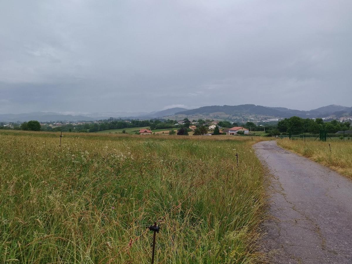 Vía de Ables por la que pasa el tramo del Camino de Santiago.