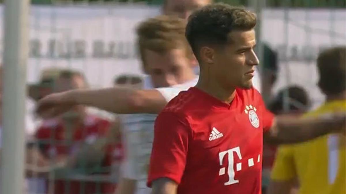 Así ha sido el primer gol de Coutinho con el Bayern