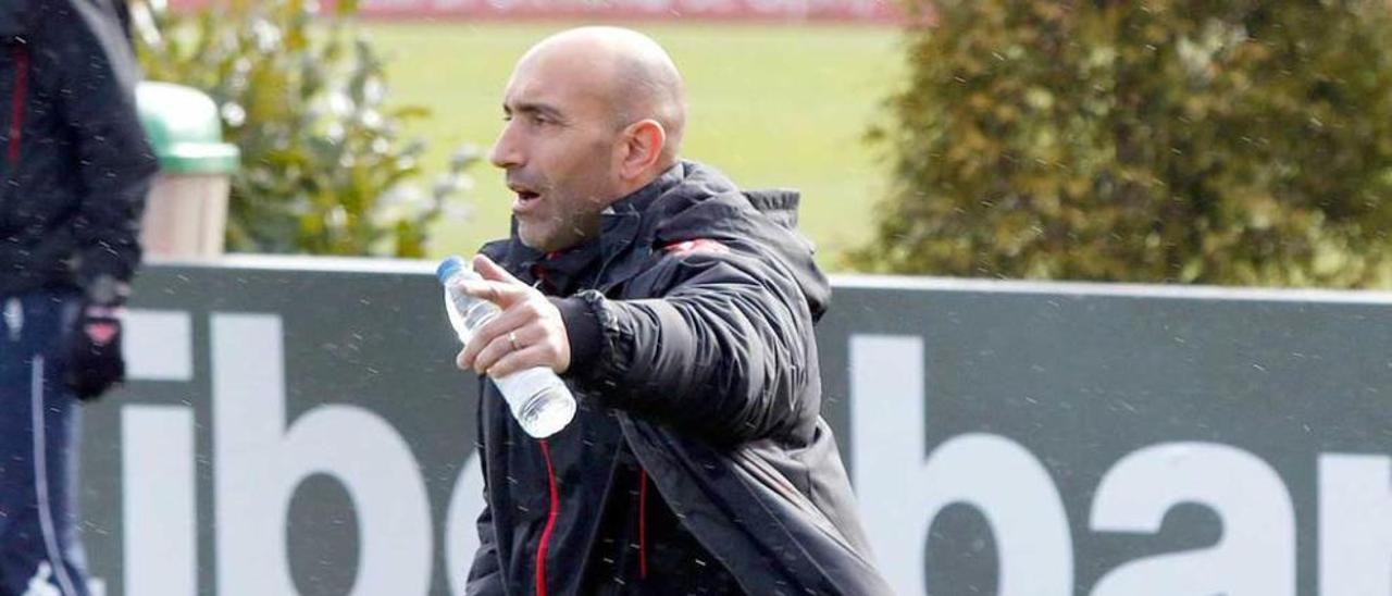 Abelardo, ayer en Mareo.