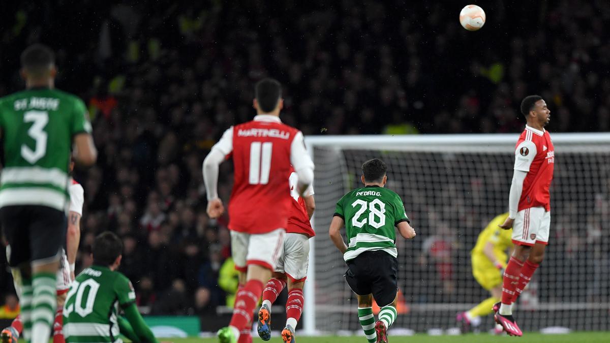 Arsenal - Sporting Lisboa: El gol de Pedro Gonçalves