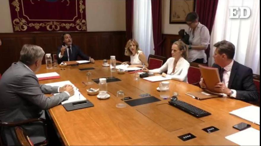 Primera reunión de la Mesa del Parlamento de la X legislatura