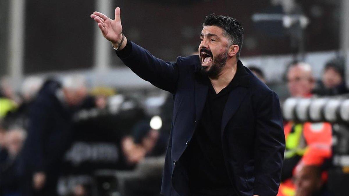 Gennaro Gattuso, técnico del Nápoles