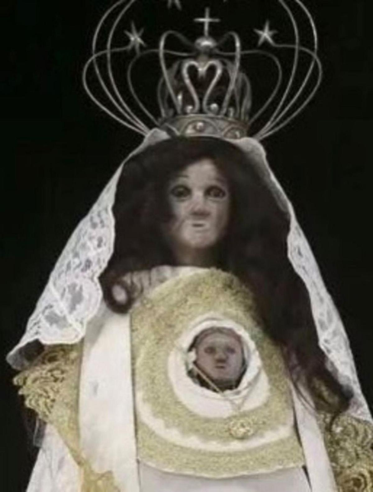 Imagen actual de la Virgen de Chamorro.