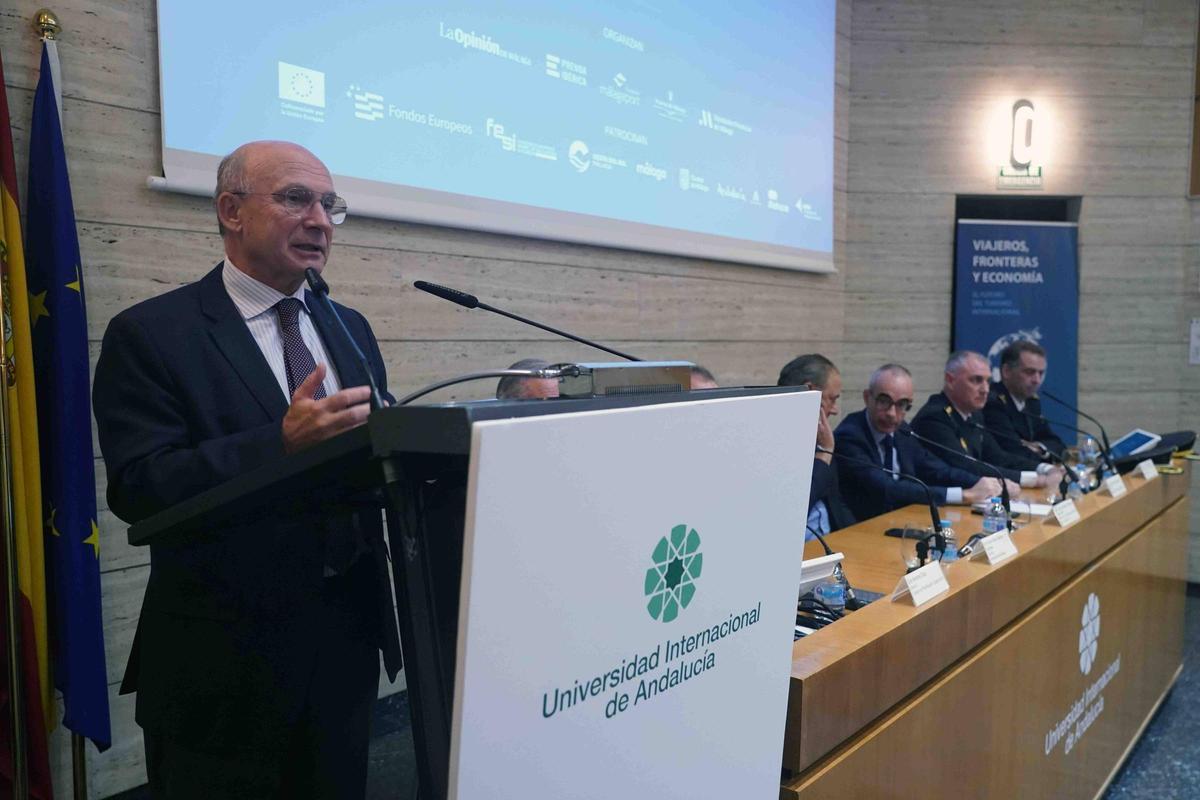 Carlos Rubio, presidente de la Autoridad Portuaria de Málaga, clausuró el acto