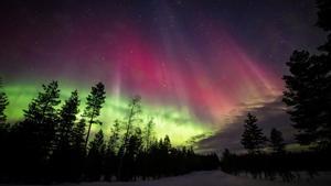 Una aurora boreal en una imagen de archivo