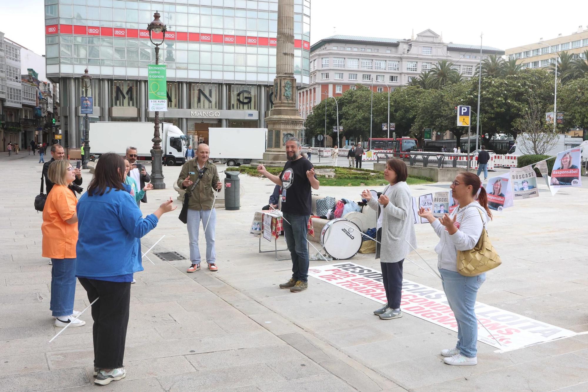 Gimnasia terapéutica y reivindicativa: la protesta de trabajadoras de residencias privadas