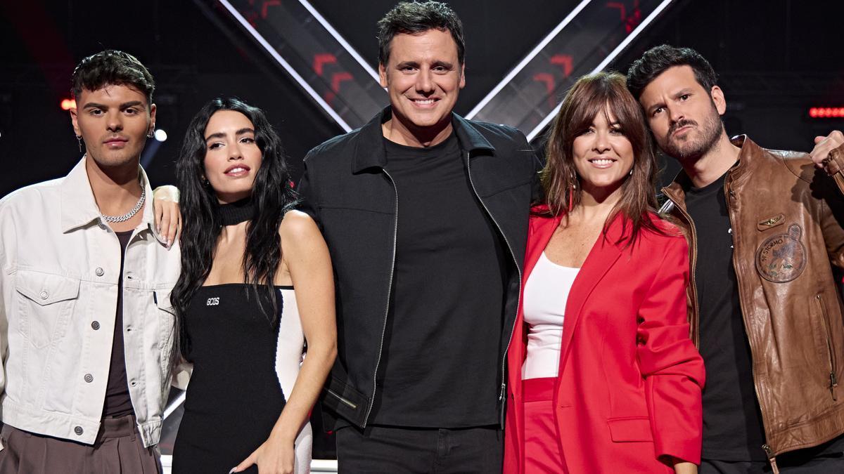 Ion Aramendi y los jueces de 'Factor X'.