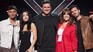 Ion Aramendi y los jueces de Factor X.