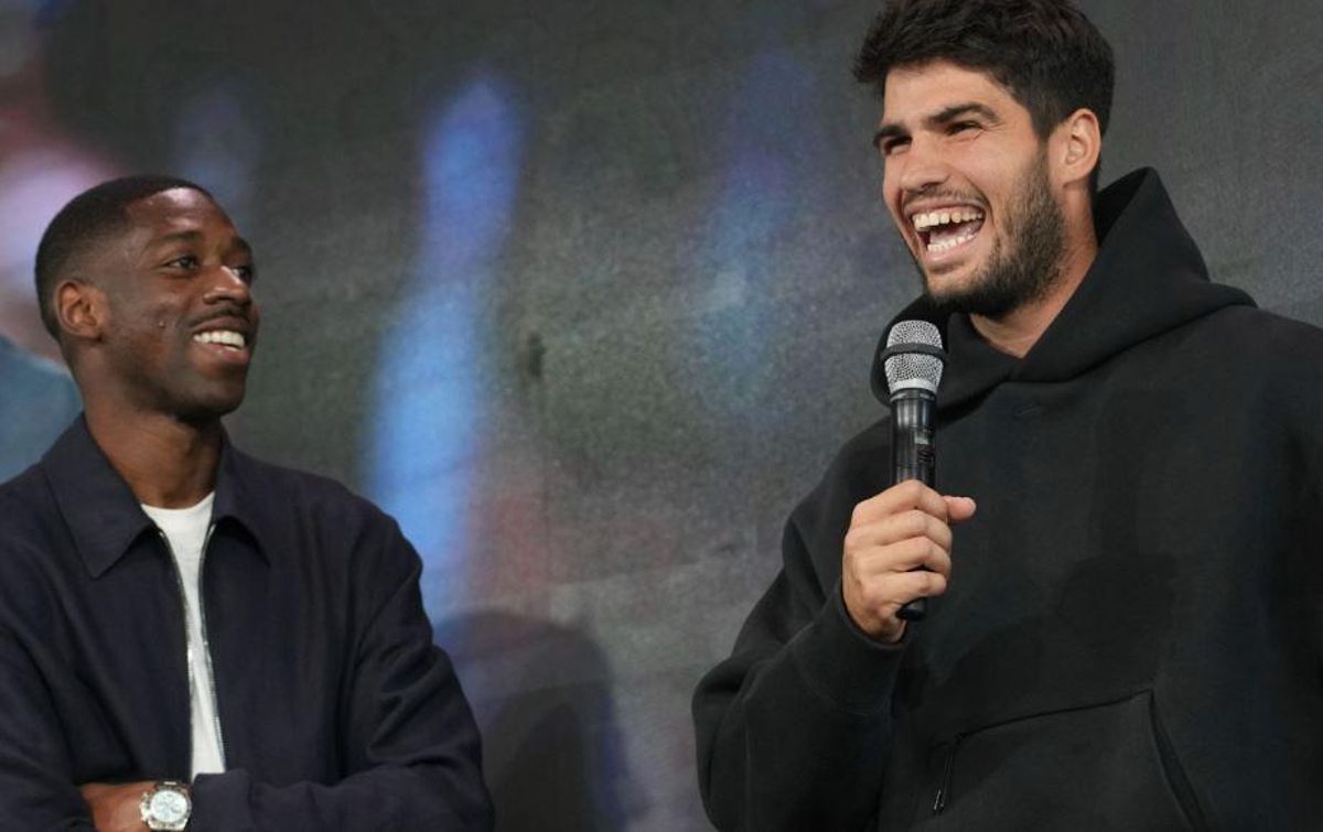 Alcaraz bromea con la mano inocente Dembélé