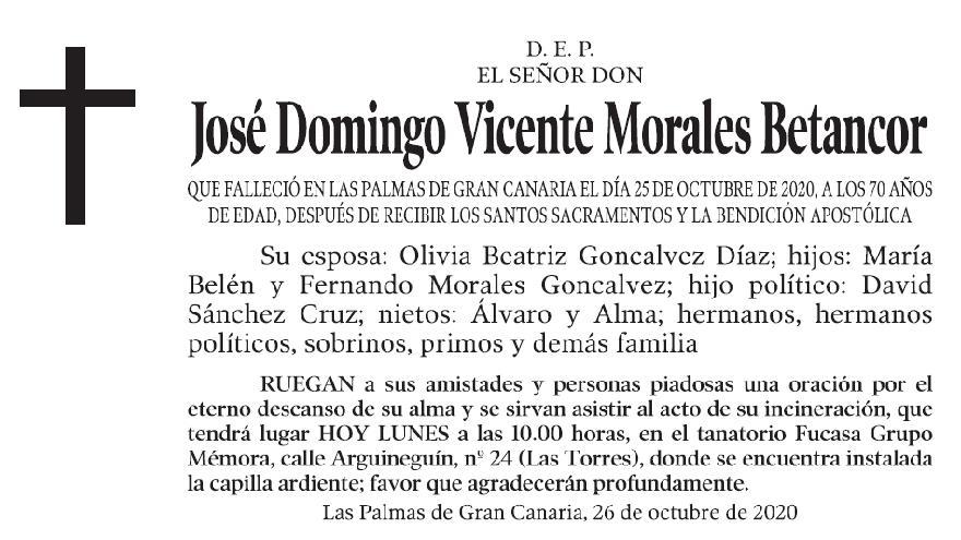 José Domingo Vicente Morales Betancor